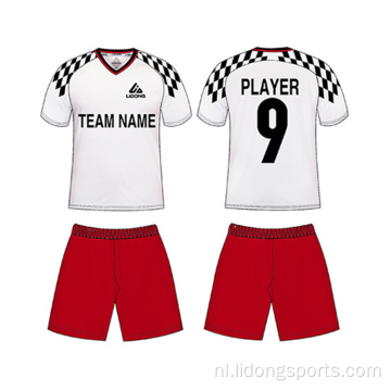 Ontwerp voetbalteam training uniformen aangepaste voetbal jerseys